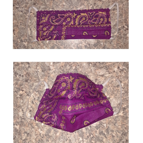 Accessories - Pleated Bandana Face Mask